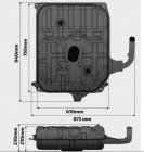 Tanque Combustível Strada 2000 2009 Até 2020 Aço Carbono 58l