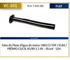 CANO TUBO AGUA UNO 1.5 1985 A 1988 ALCOOL SEM AR 