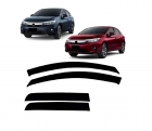 DEFLETOR CALHA CHUVA HONDA CITY 2022/ 4 PORTAS (ECOFLEX)