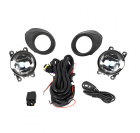 KIT FAROL AUXILIAR KA COM MOLDURA PRETA 2015 ATE 2018