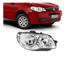 FAROL PALIO FIRE MOLDURA/MASCARA METAL LD 2004 ATE 2007