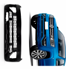 PARACHOQUE DIANTEIRO AMAROK COM GRADE 2017 A 2021 PRETO LISO