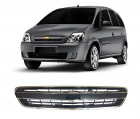 GRADE MERIVA 2009 A 2013 FRISO PRETO ARO CROMADO (GG118)