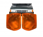 LANTERNA DIANTEIRA OPALA 1988 A 1992 AMBAR PLASTICA LE