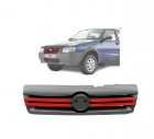 GRADE RADIADOR UNO/FIORINO 2009/2010 COM FRISO VERMELHO 