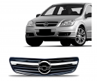 GRADE RADIADOR VECTRA 2006 A 2008 CINZA COM FRISO CROMADO 