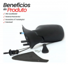 RETROVISOR UNO FIRE 2 PORTAS 2001/2004 COM CONTROLE ESQUERDO