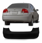 PARACHOQUE TRASEIRO HONDA CIVIC SEDAN 2001 A 2003 PRETO LISO