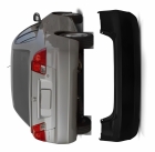 PARACHOQUE TRASEIRO HONDA CIVIC SEDAN 2001 A 2003 PRETO LISO