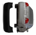 PARACHOQUE TRASEIRO HONDA CIVIC SEDAN 2001 A 2003 PRETO LISO