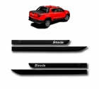 APLIQUE FRISO LATERAL STRADA 20/ CAB.DUPLA PERSONALIZADO 4PÇ