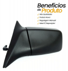 Retrovisor Monza 2 e 4 Portas 1991/1993 Com Controle Esquerdo