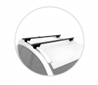 TRAVESSA RACK UNIVERSAL EROS ALUMINIO PRETO 1260MM