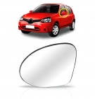 REFIL RETROVISOR C/BASE CLIO ESQUERDO METALIZADO 2013 A 2016