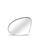 REFIL RETROVISOR C/BASE CLIO ESQUERDO METALIZADO 2013 A 2016
