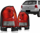 PAR LANTERNA TRASEIRA GOL G4 2005/2011 CARCACA PRETA RE FUME