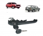 MACANETA EXTERNA GOL/VOY/PAR 80/86 FRISO PRETO C/CHAVE LD