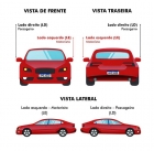 CAPA RETROVISOR GOLF LADO DIREITO 1999 ATE 2007 PRETA MENOR