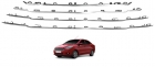 FRISO GRADE FORD KA FILETES CROMADO 2014 ATE 2018 (4 PECAS)