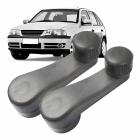 PAR MANIVELA LEVANTAR VIDRO CINZA GOL/SAVEIRO G3/G4 - 01/06