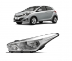 FAROL HB20 2012 A 2015 CROMADO COM PISCA LADO ESQUERDO