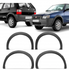 Acabamento Alargador Paralama Fiat Uno Way 04/09 Cinza