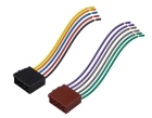 CONECTOR 16 VIAS FEMEA PRETO E MARRON UM PAR (COMP. 17CM)