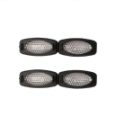 PAR PROTETOR DE PORTA OVAL CRISTAL/CRISTAL OLHO DE GATO
