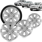 Kit 4 Calotas Gol Saveiro G5 2009 A 2012 Aro 14 Cubo Alto