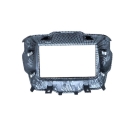 MOLDURA PLASTICA JEEP RENEGADE 2 DIN FIBRA CARBONO CLARO