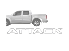 EMBLEMA FAIXA LATERAL FRONTIER 2011 A 2015 ATTACK PRATA