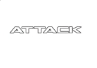 EMBLEMA FAIXA LATERAL FRONTIER 2011 A 2015 ATTACK PRETA