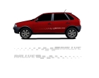 EMBLEMA FAIXA LATERAL GOL RALLYE 2008 - PRATA