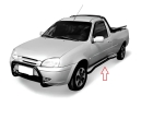 ESTRIBO COURIER 00/ PLATAFORMA PRETO (COMPLETO)
