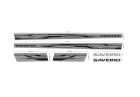 EMBLEMA FAIXA LATERAL SAVEIRO TROOPER FUNDO PRATA 2013/...