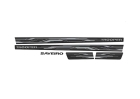 EMBLEMA FAIXA LATERAL SAVEIRO TROOPER FUNDO PRETO 2013/...