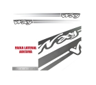 EMBLEMA FAIXA LATERAL UNO WAY 2008 A 2012 BRANCA