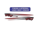 EMBLEMA FAIXA LATERAL UNO WAY 2008 A 2012 VINHO