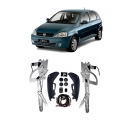 KIT VIDRO ELETRICO NOVO CORSA/MONTANA /2010 4PTS DIANTEIRA