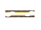 EMBLEMA FAIXA LATERAL VERANEIO 93/ OURO
