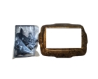 MOLDURA PLASTICA JEEP RENEGADE 2 DIN MADEIRA