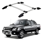 RACK BAGAGEIRO TRAVESSA TETO PRATA CHEVROLET S10 2003/2011