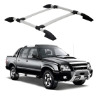 RACK BAGAGEIRO TRAVESSA TETO PRATA CHEVROLET S10 2003/2011