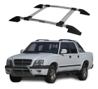RACK BAGAGEIRO TRAVESSA TETO PRATA CHEVROLET S10 2003/2011