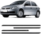 APLIQUE FRISO LATERAL GOL G5 4 PORTAS PRETO INOX POLIDO 1018