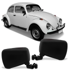 PAR RETROVISOR PRETO VW FUSCA 1976/1996 - PE PLASTICO