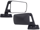 PAR RETROVISOR EXTERNO UNIVERSAL SLICK PRETO SEM LADO