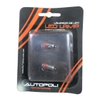 PAR LED LAMPADA PAINEL BA7 75 VERMELHA 12V