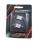 PAR LED LAMPADA TORPEDO VERDE 4 LEDS PEQUENA 12V 36MM