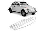 APLIQUE FRISO LATERAL FUSCA 1200/1300 CROMADO 1959 A 1970